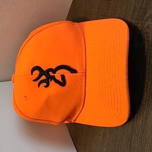 BROWNING Hunting Safety‎ 3D Buckmark Logo Orange Baseball Cap Adjustable Strap